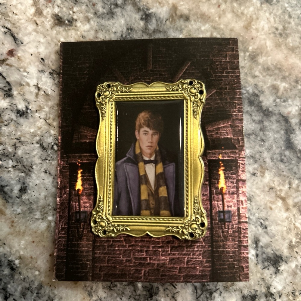 Wizarding Trunk - Portrait Pin (Newt Scamander) BRAND NEW